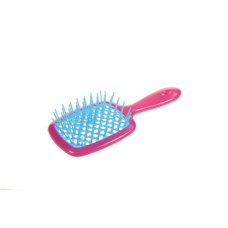 Janeke Superbrush Szczotka do włosów różowo-niebieska